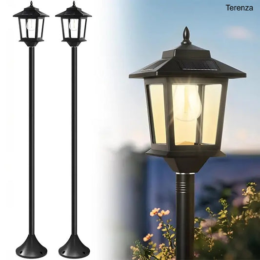 63" Solar Lamp Post – Outdoor Waterproof Garden Light